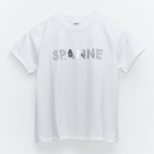 SPANNEシルバーロゴTシャツ